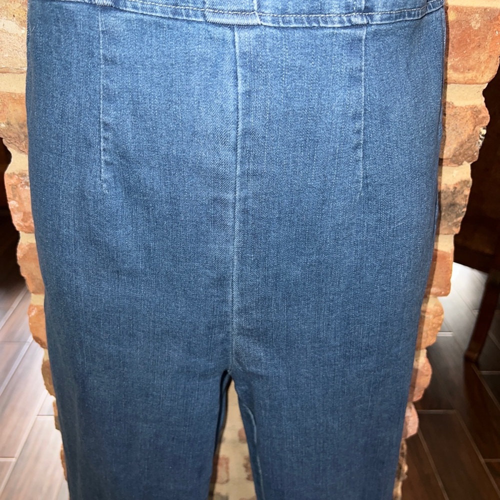 Molly green blue Jean ruffled pant suit m - Picture 7 of 10